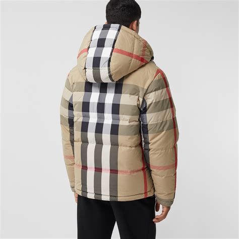 burberry jacke beige herren|Burberry reversible puffer jacket.